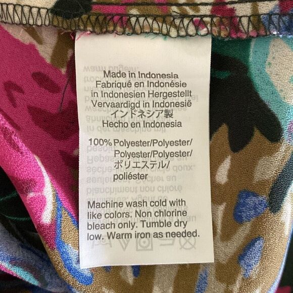 J.Crew floral print flutter sleeve blouse size 4 - Picture 9 of 10